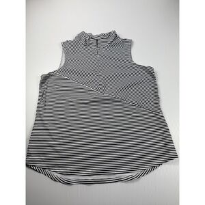 Tommy‎ Bahama IslandZone Mock Neck Sleeveless Golf Top Stripe XL